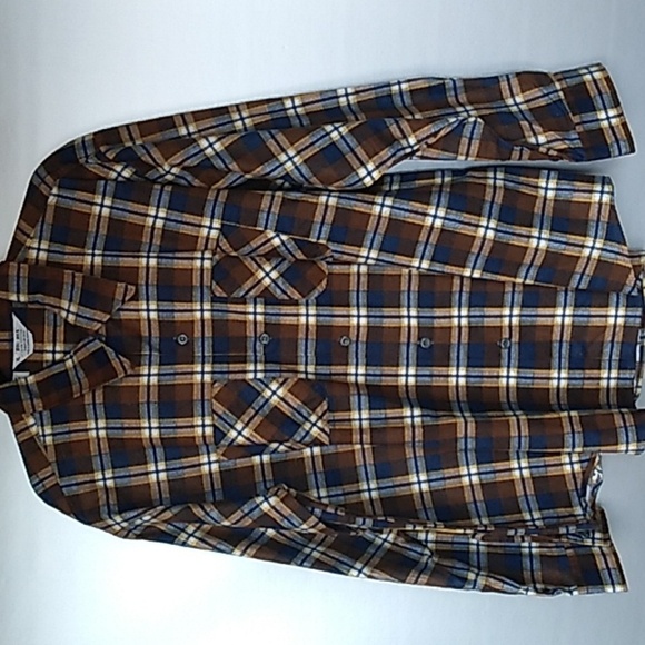 Big Ben Other - Vtg Union Made Big Ben Sanforized Plaid Long Sleeve Flannel Shirt Size XL NWT